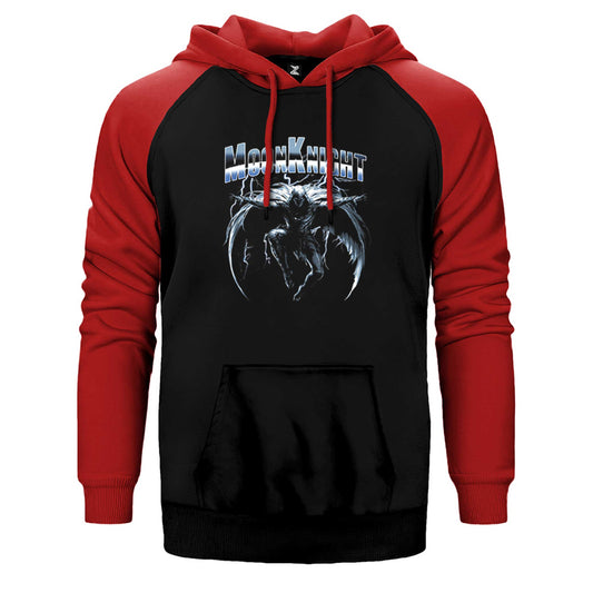 Moon Knight Lightning And Rain Çift Renk Reglan Kol Sweatshirt / Hoodie
