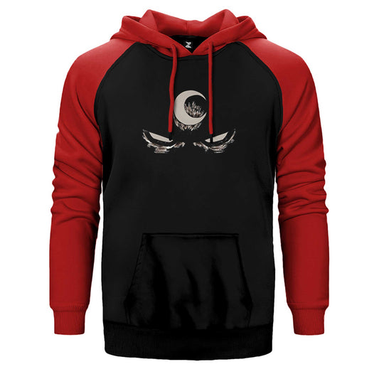Moon Knight Night Bloody Legends Çift Renk Reglan Kol Sweatshirt / Hoodie