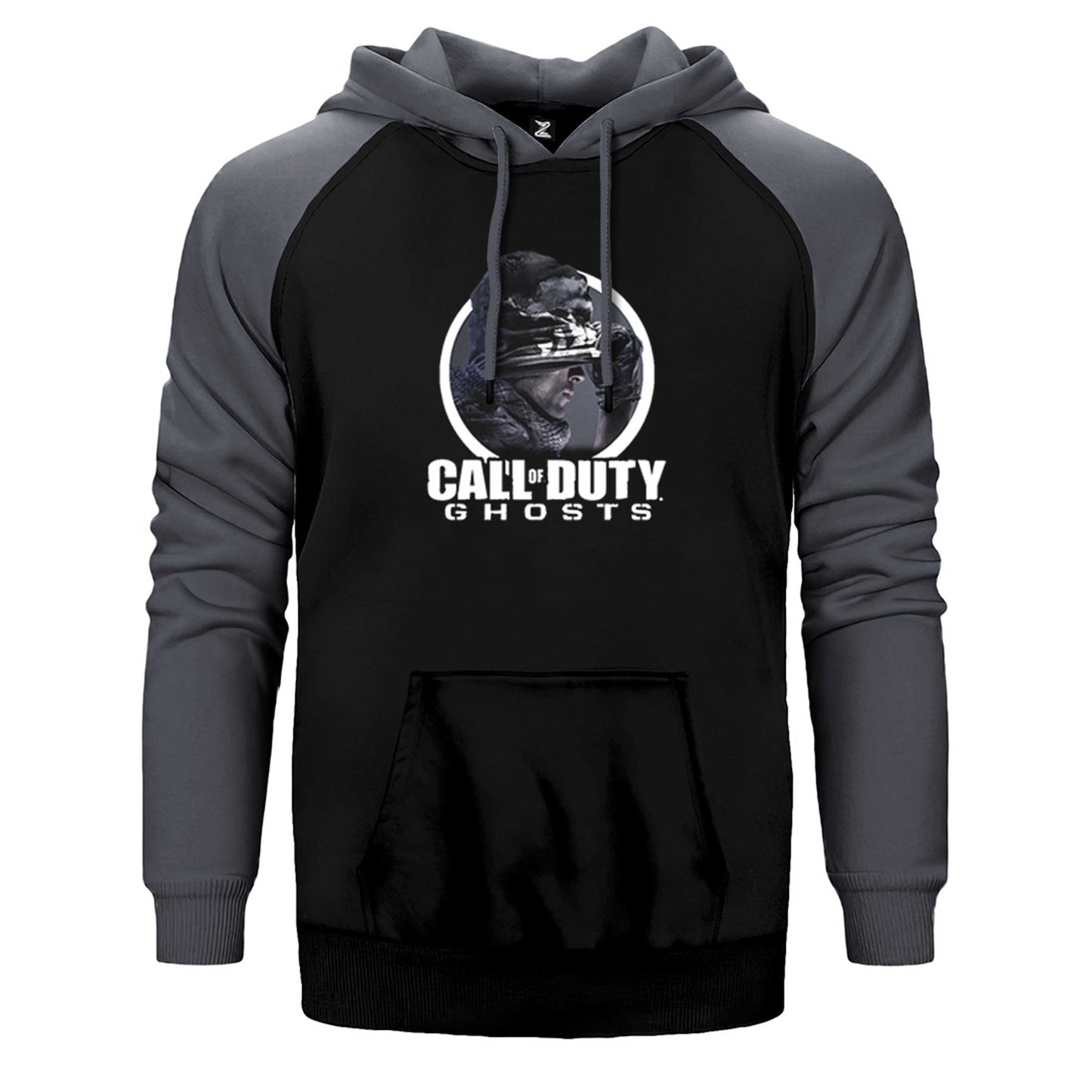 Call Of Duty Ghosts Text Çift Renk Reglan Kol Sweatshirt / Hoodie