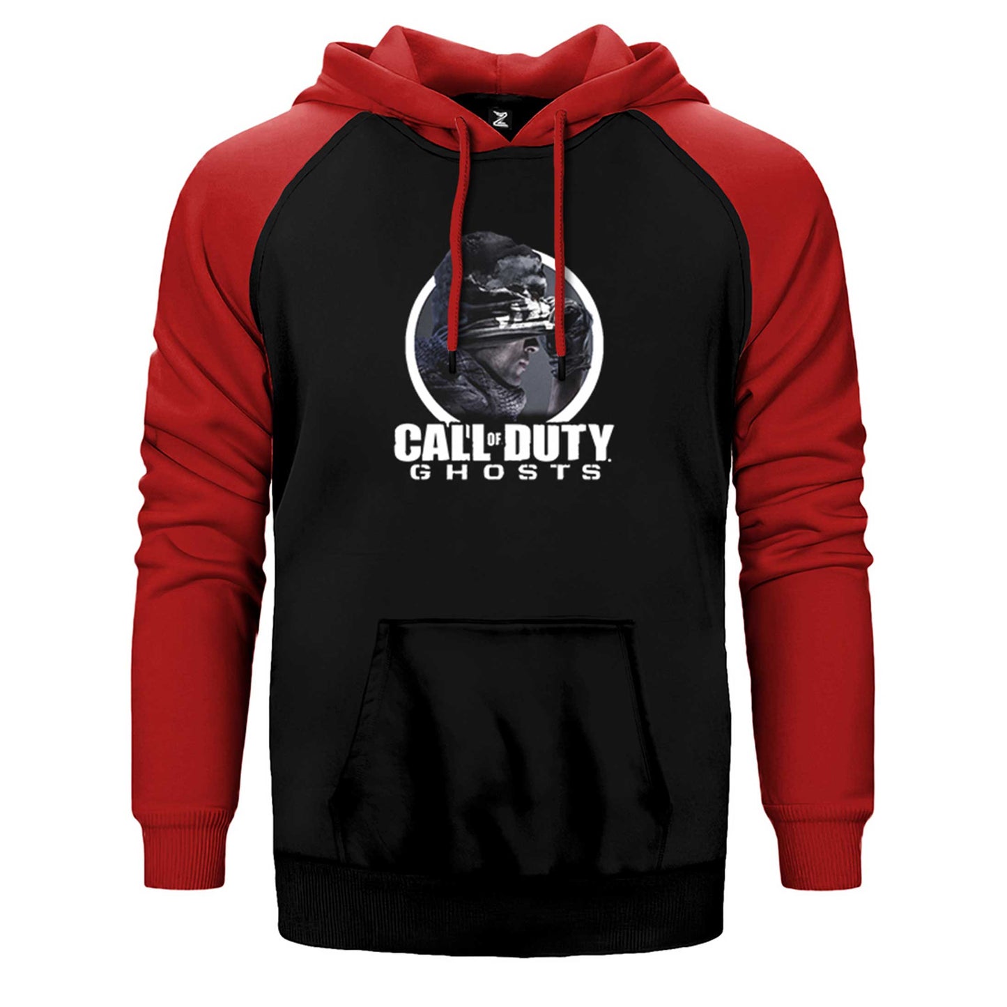 Call Of Duty Ghosts Text Çift Renk Reglan Kol Sweatshirt / Hoodie