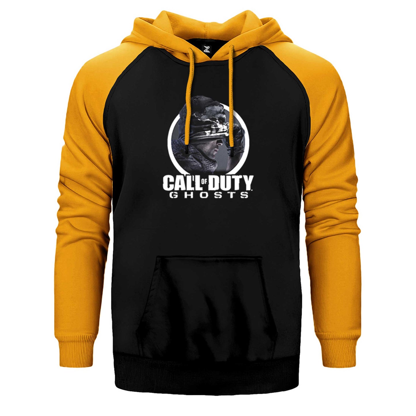 Call Of Duty Ghosts Text Çift Renk Reglan Kol Sweatshirt / Hoodie