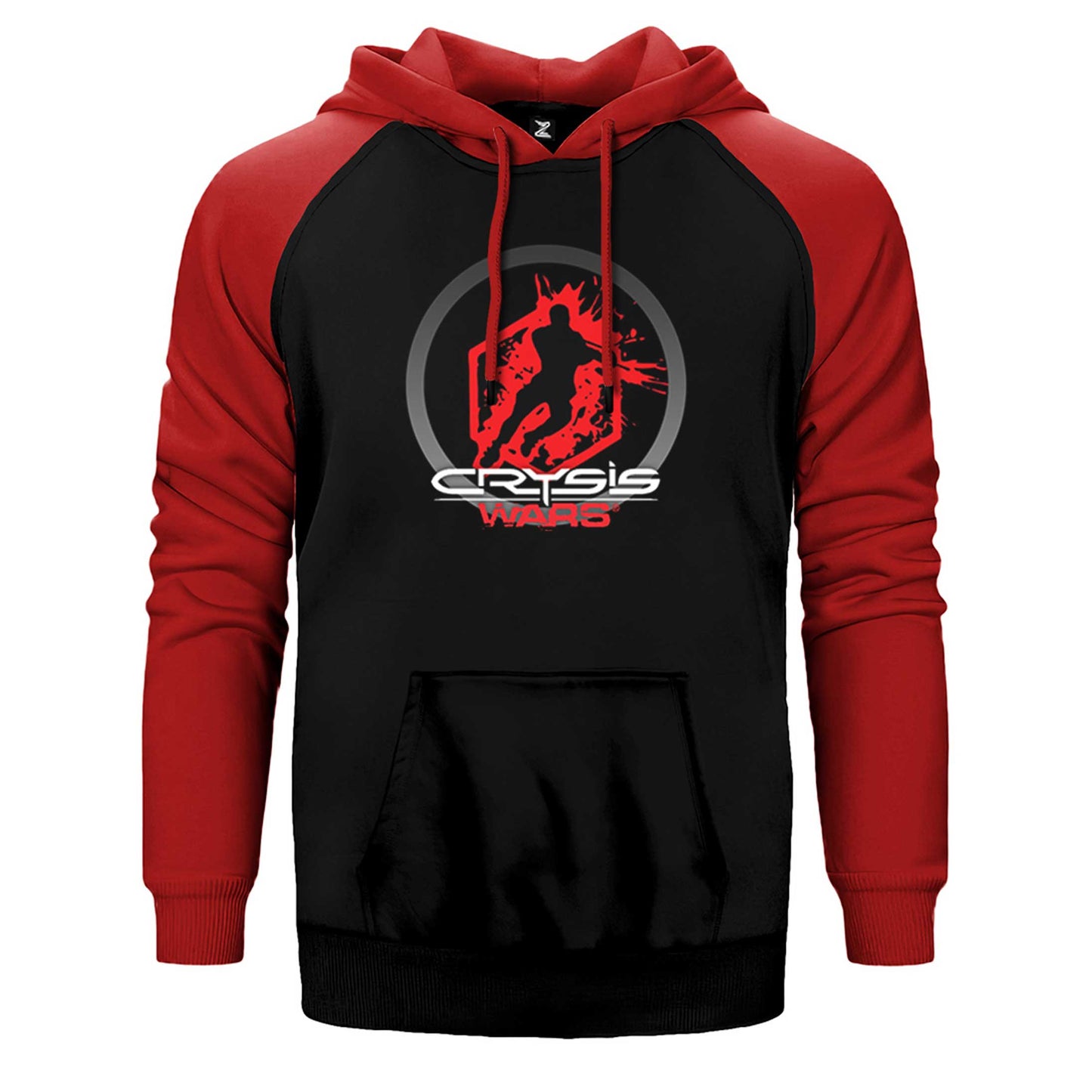 Crysis Wars Logo Çift Renk Reglan Kol Sweatshirt / Hoodie