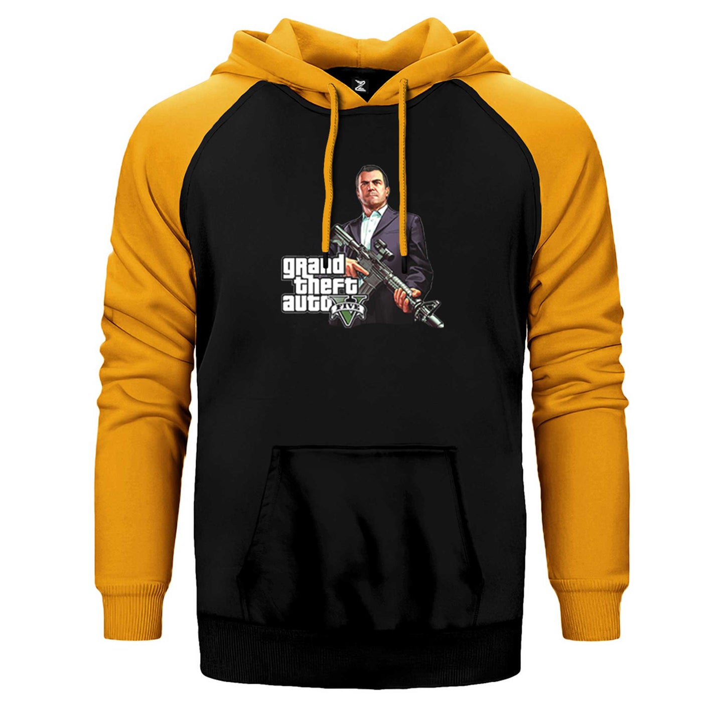 GTA Five Rifleman Çift Renk Reglan Kol Sweatshirt / Hoodie