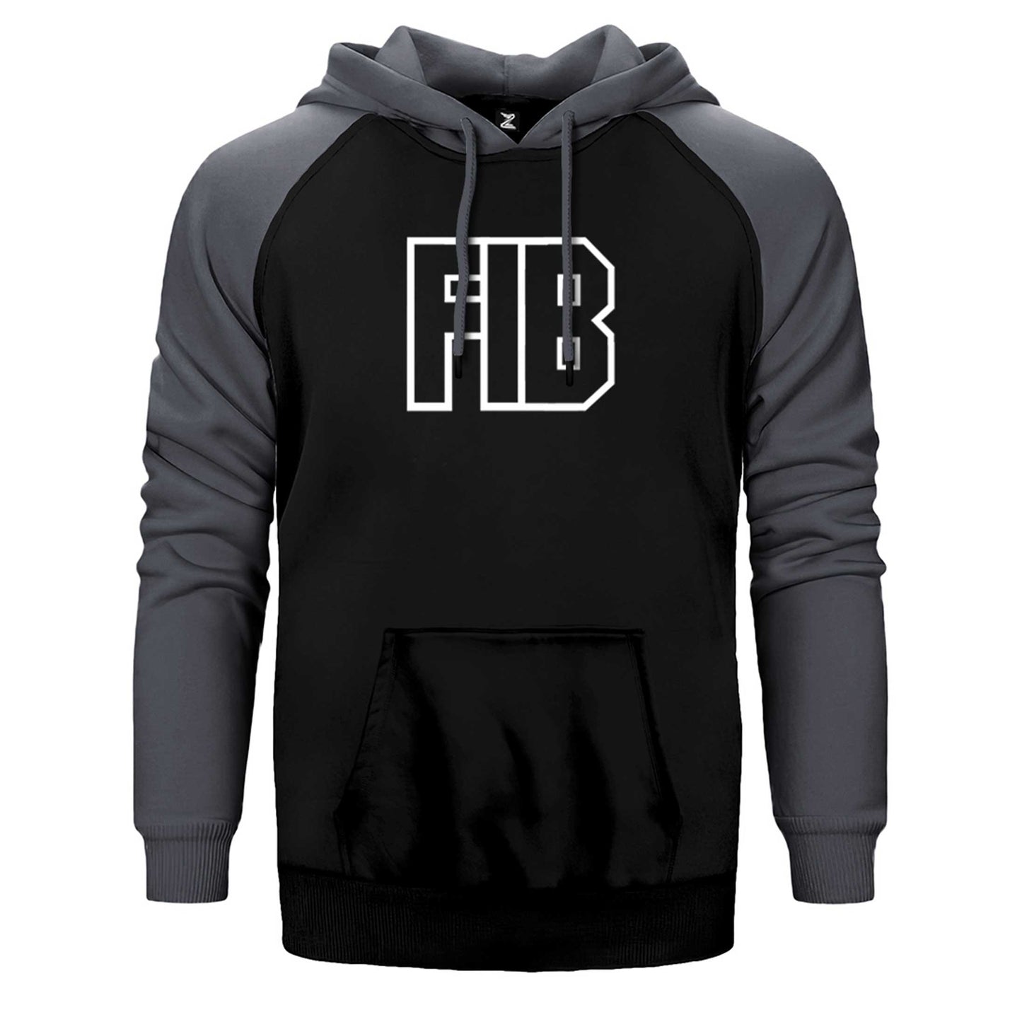 GTA FBI Text Çift Renk Reglan Kol Sweatshirt / Hoodie