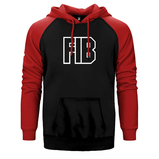 GTA FBI Text Çift Renk Reglan Kol Sweatshirt / Hoodie