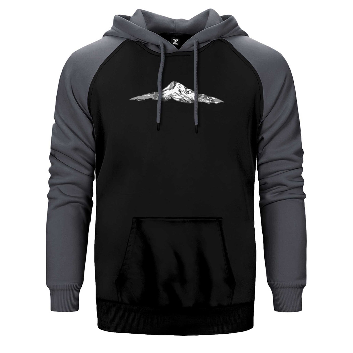 Single Mountain View Çift Renk Reglan Kol Sweatshirt / Hoodie
