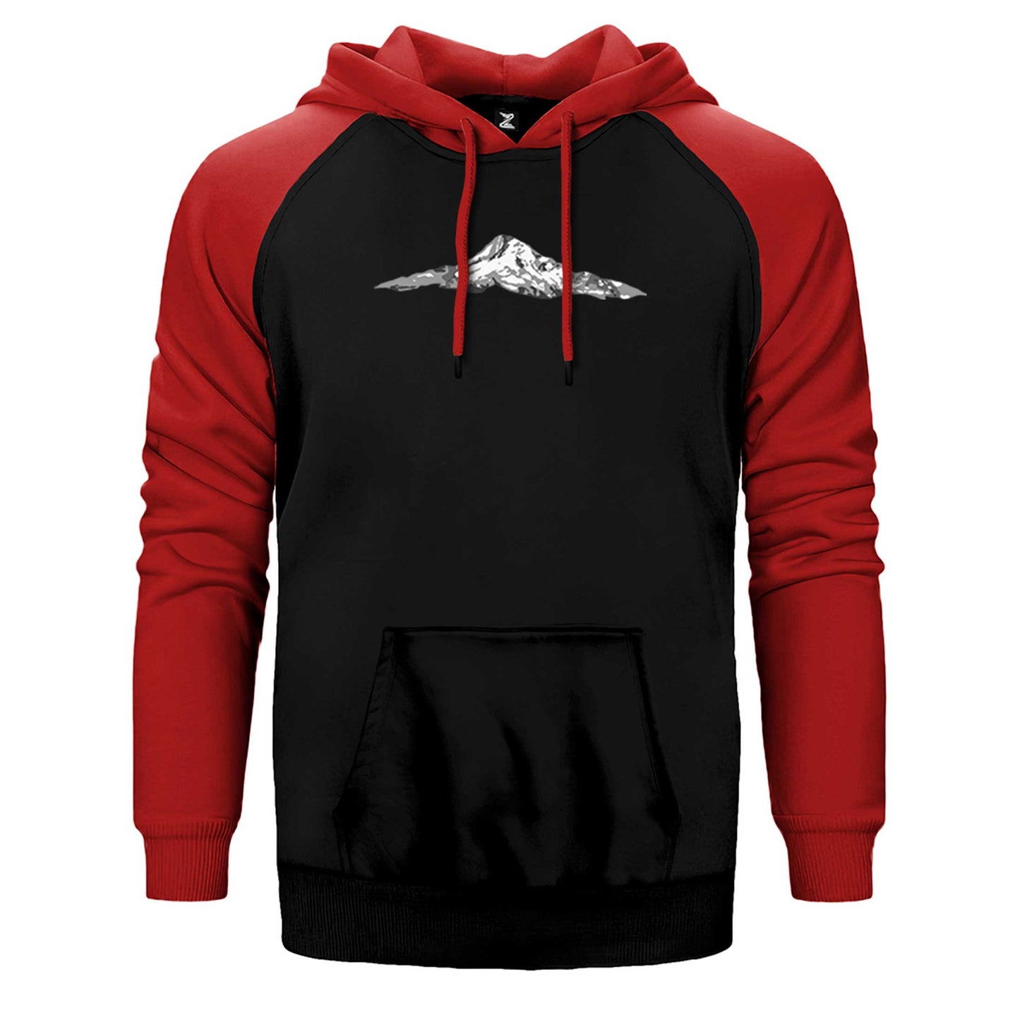 Single Mountain View Çift Renk Reglan Kol Sweatshirt / Hoodie