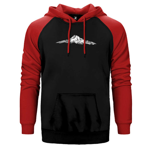 Single Mountain View Çift Renk Reglan Kol Sweatshirt / Hoodie