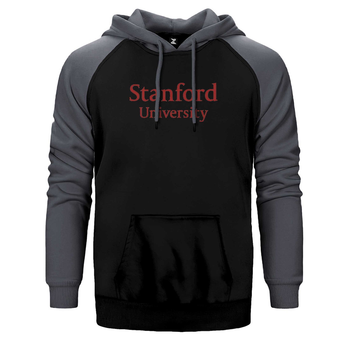 Stanford University Red Çift Renk Reglan Kol Sweatshirt / Hoodie
