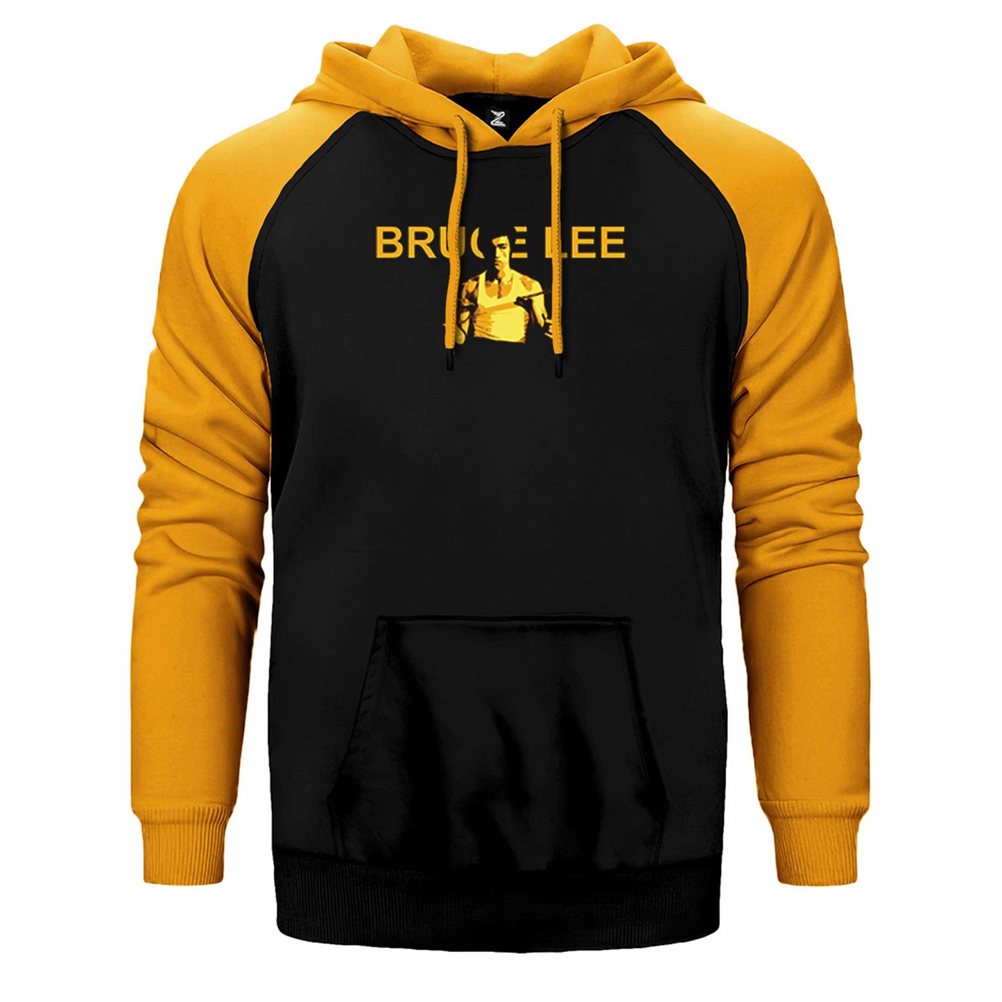 Bruce Lee Nunchaku Çift Renk Reglan Kol Sweatshirt / Hoodie