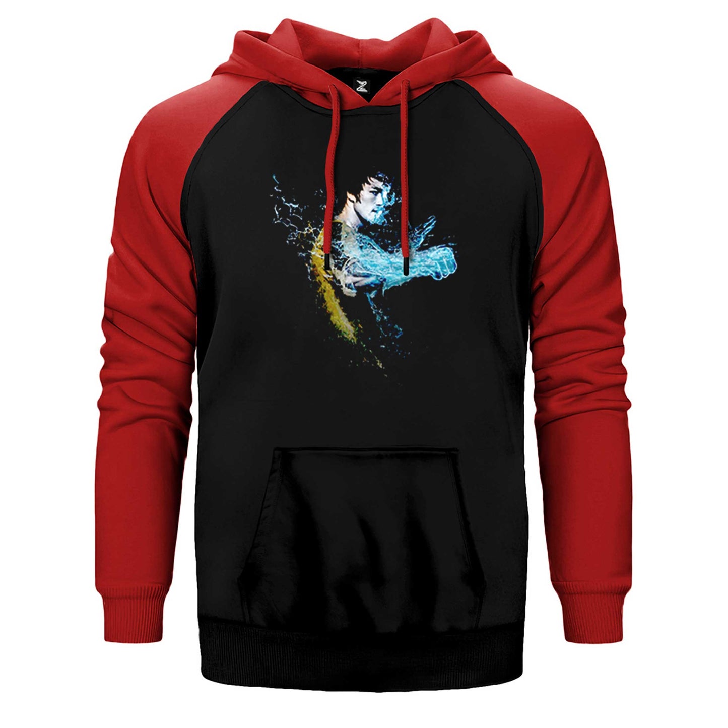 Bruce Lee Splash The Water Çift Renk Reglan Kol Sweatshirt / Hoodie