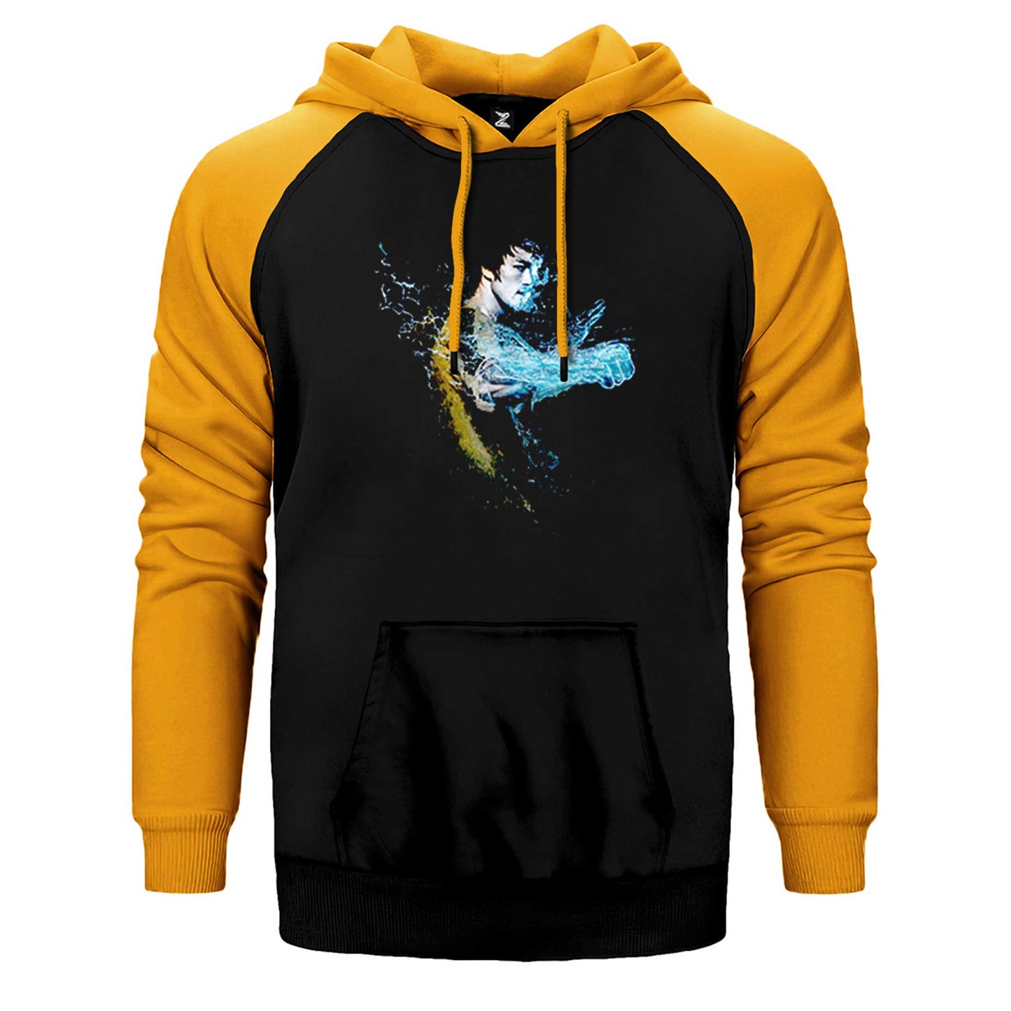 Bruce Lee Splash The Water Çift Renk Reglan Kol Sweatshirt / Hoodie