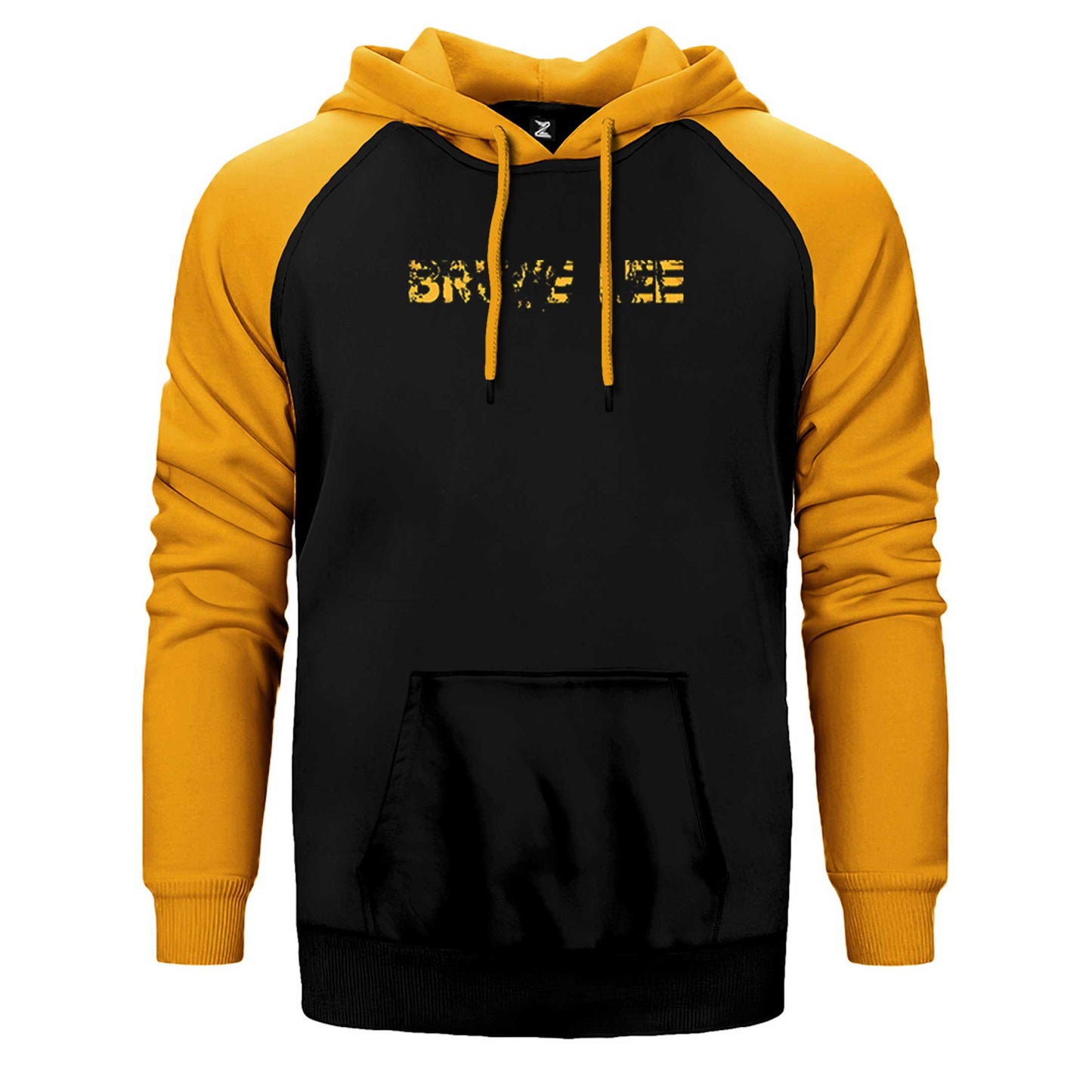 Bruce Lee Text Çift Renk Reglan Kol Sweatshirt / Hoodie