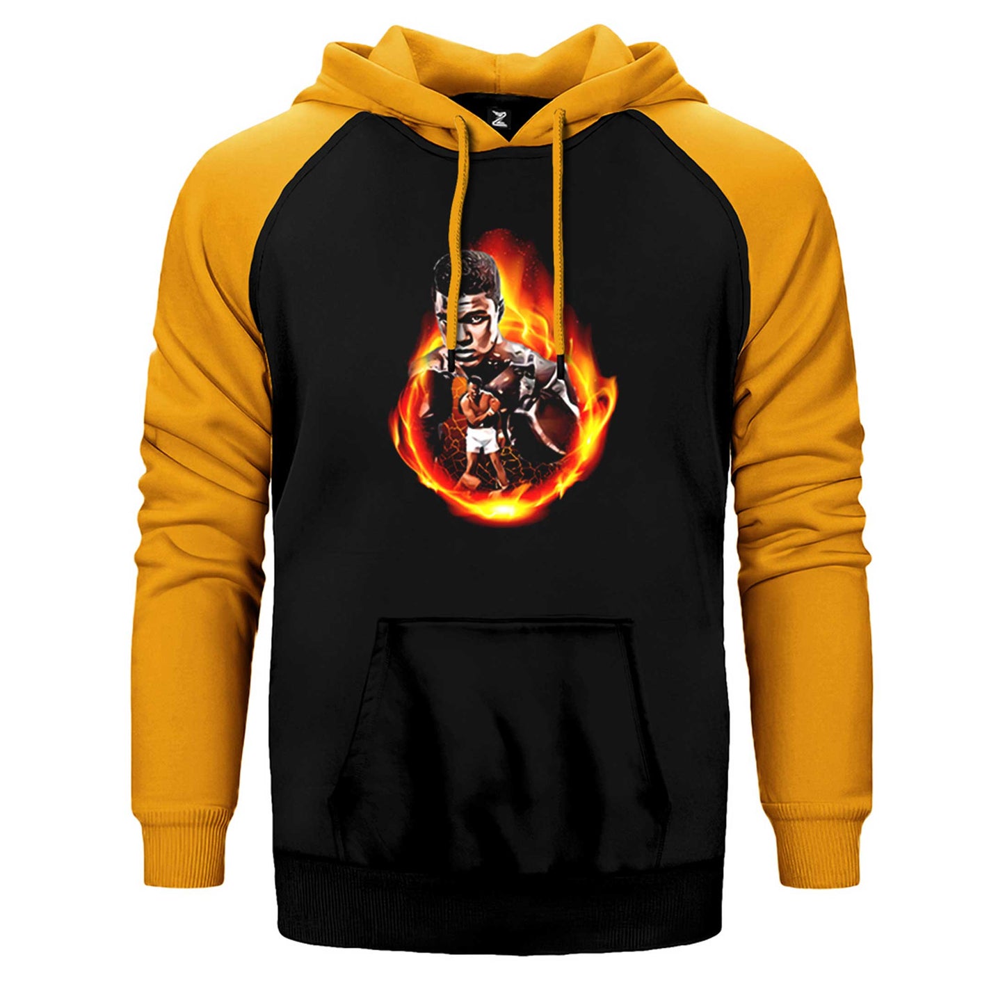 Muhammed Ali Dragon Çift Renk Reglan Kol Sweatshirt / Hoodie