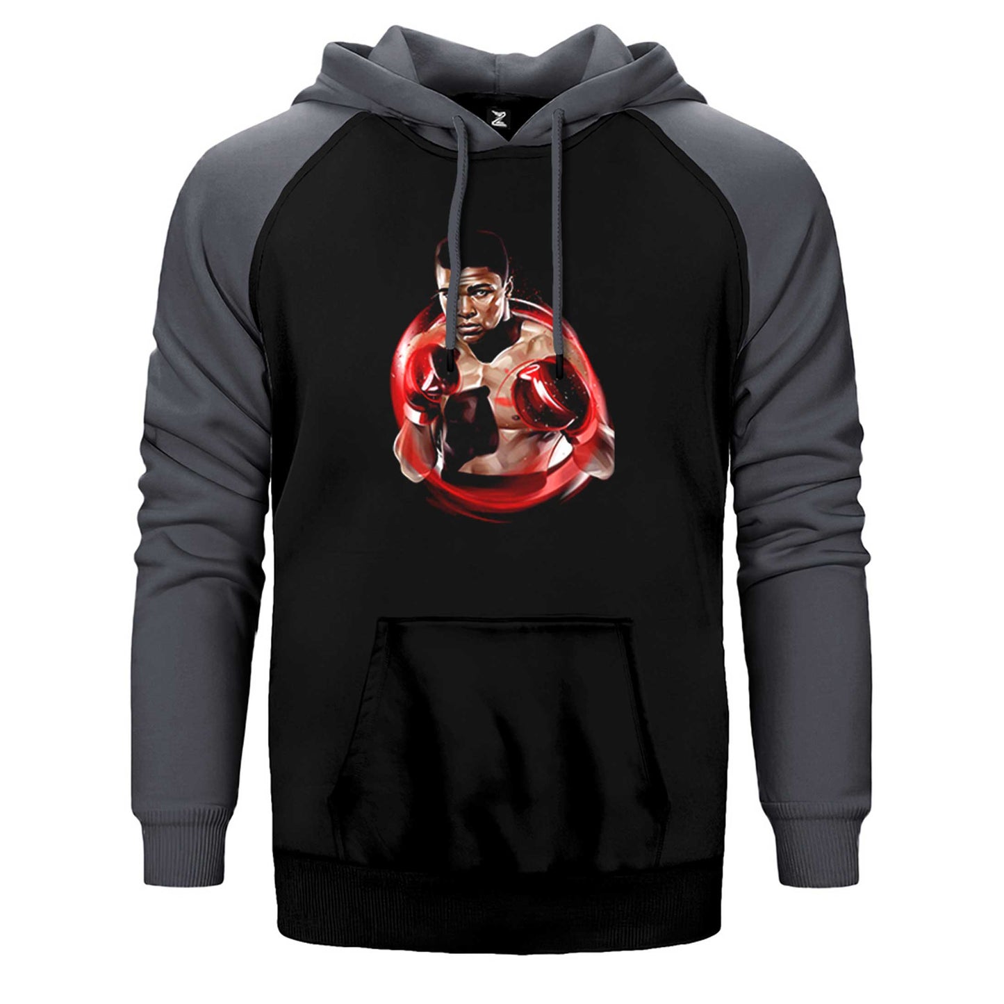 Muhammed Ali Red Çift Renk Reglan Kol Sweatshirt / Hoodie