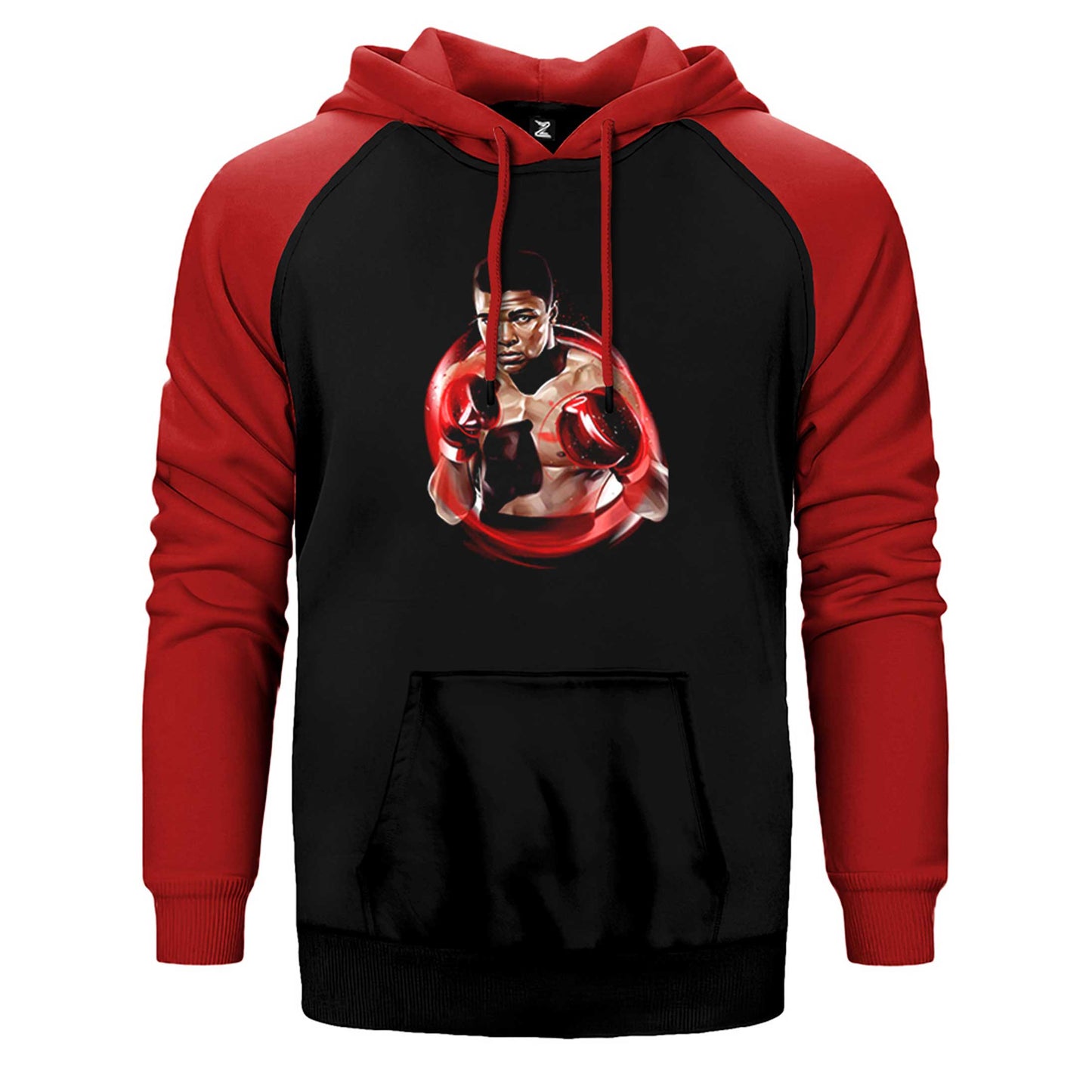 Muhammed Ali Red Çift Renk Reglan Kol Sweatshirt / Hoodie