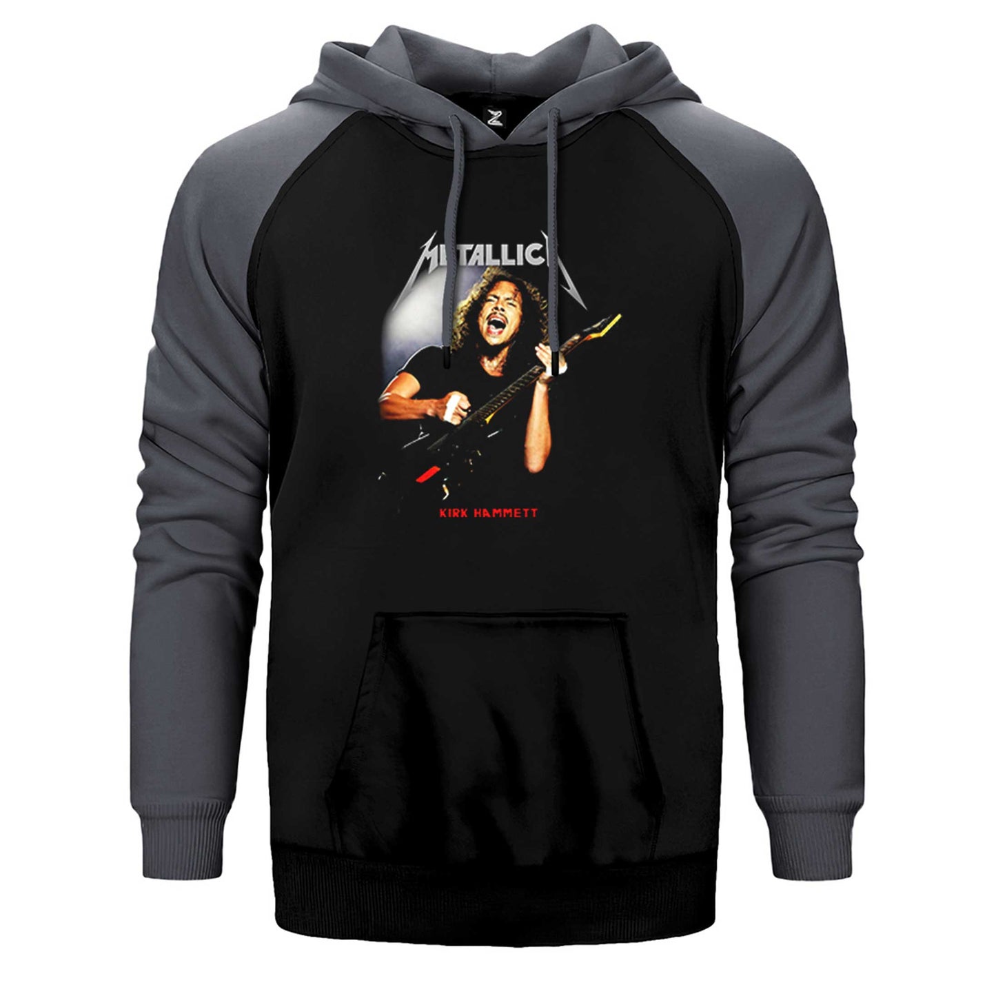 Metallica Kirk Hammet Guitar Çift Renk Reglan Kol Sweatshirt / Hoodie