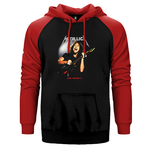 Metallica Kirk Hammet Guitar Çift Renk Reglan Kol Sweatshirt / Hoodie