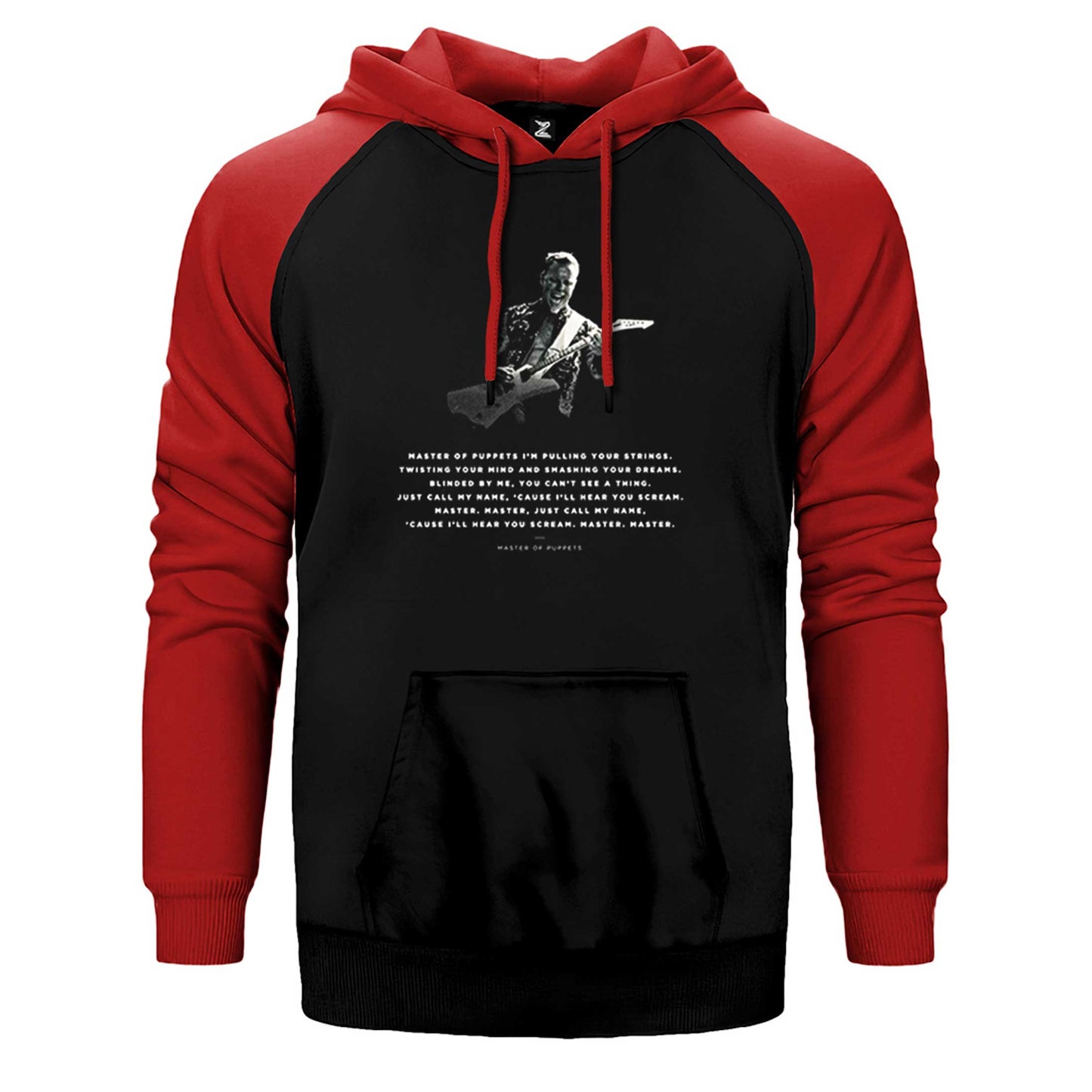 Metallica Master Of Puppets James Çift Renk Reglan Kol Sweatshirt / Hoodie