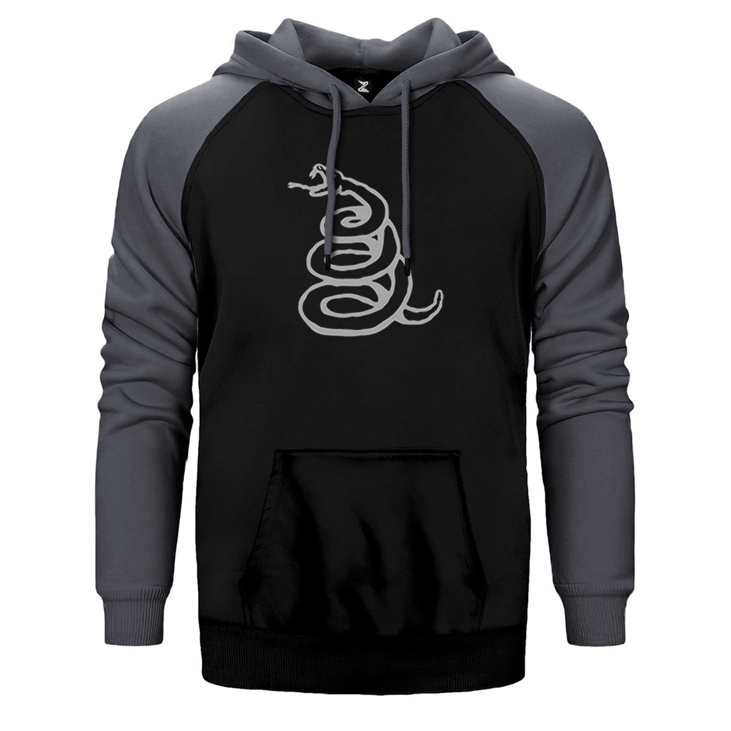 Metallica Snake Logo Çift Renk Reglan Kol Sweatshirt / Hoodie
