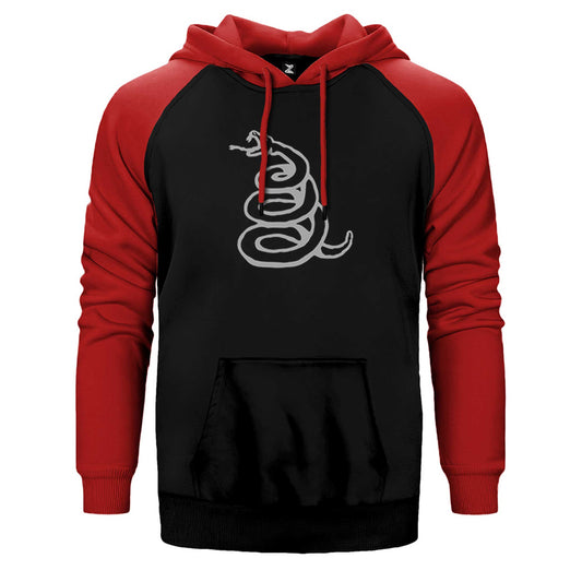 Metallica Snake Logo Çift Renk Reglan Kol Sweatshirt / Hoodie