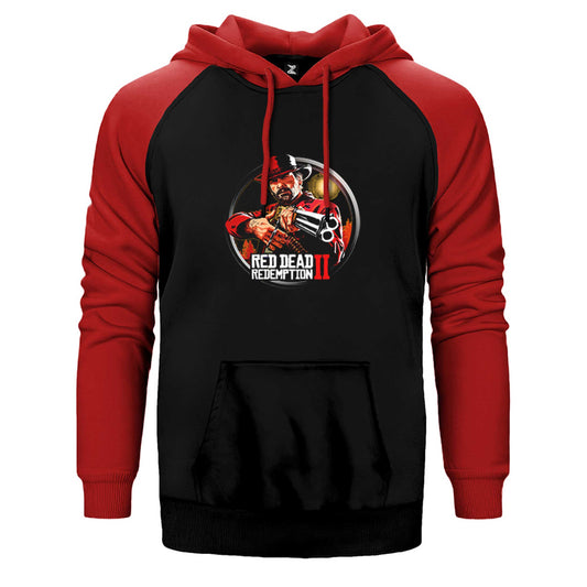 Red Dead Redemption 2 Classic Çift Renk Reglan Kol Sweatshirt / Hoodie