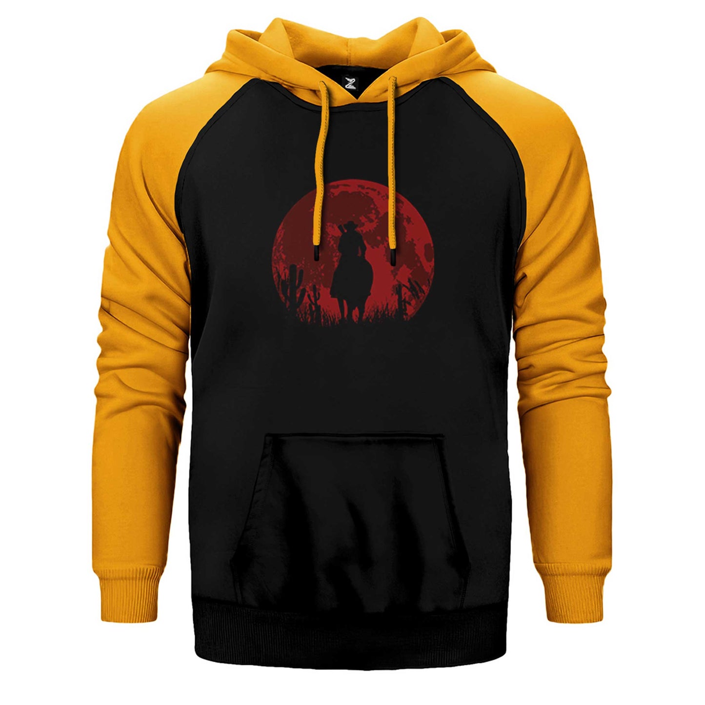 Red Dead Redemption 2 Red Moon Çift Renk Reglan Kol Sweatshirt / Hoodie