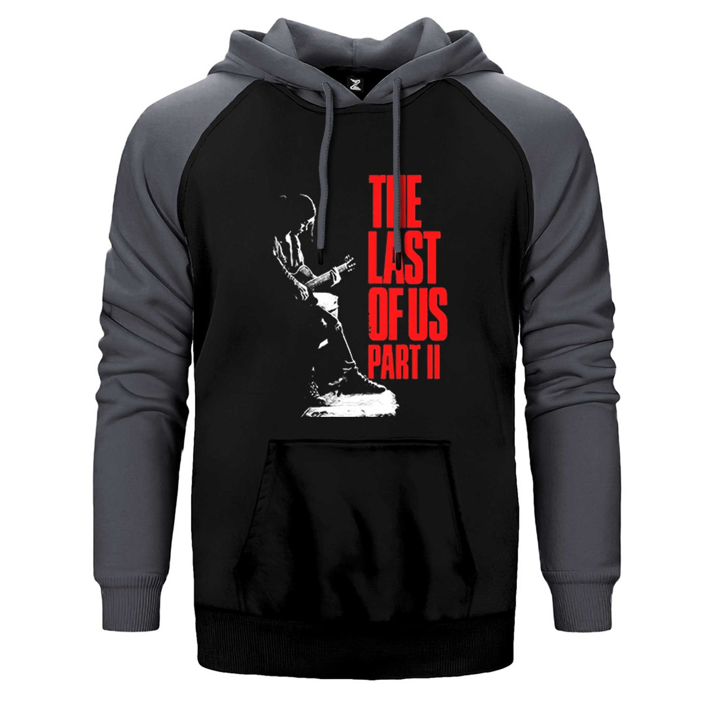 The Last Of Us 2 Ellie Guitar Çift Renk Reglan Kol Sweatshirt / Hoodie