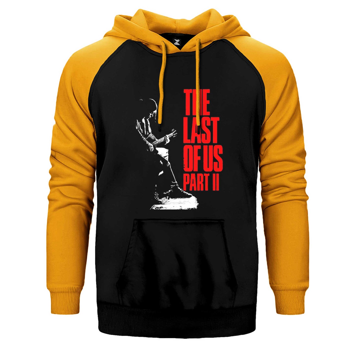 The Last Of Us 2 Ellie Guitar Çift Renk Reglan Kol Sweatshirt / Hoodie