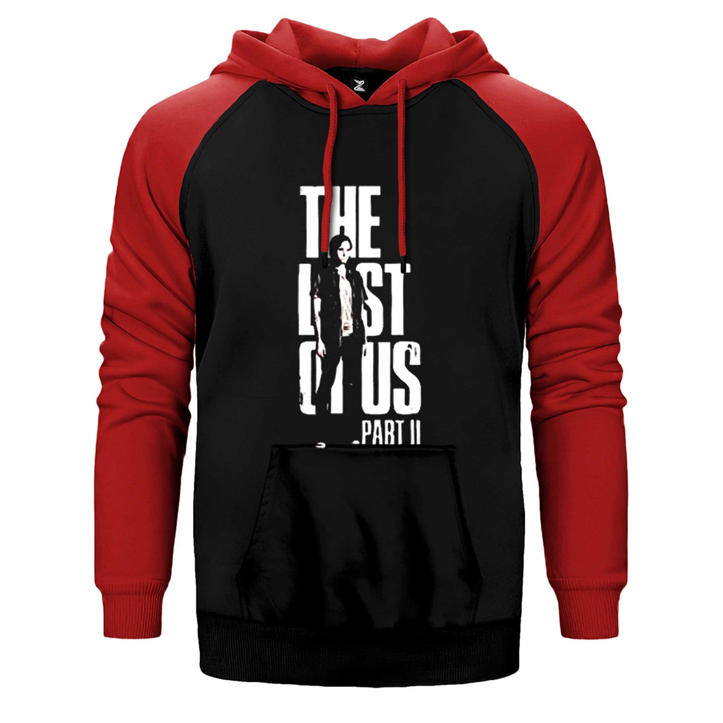 The Last Of Us Ellie Gamers Çift Renk Reglan Kol Sweatshirt / Hoodie