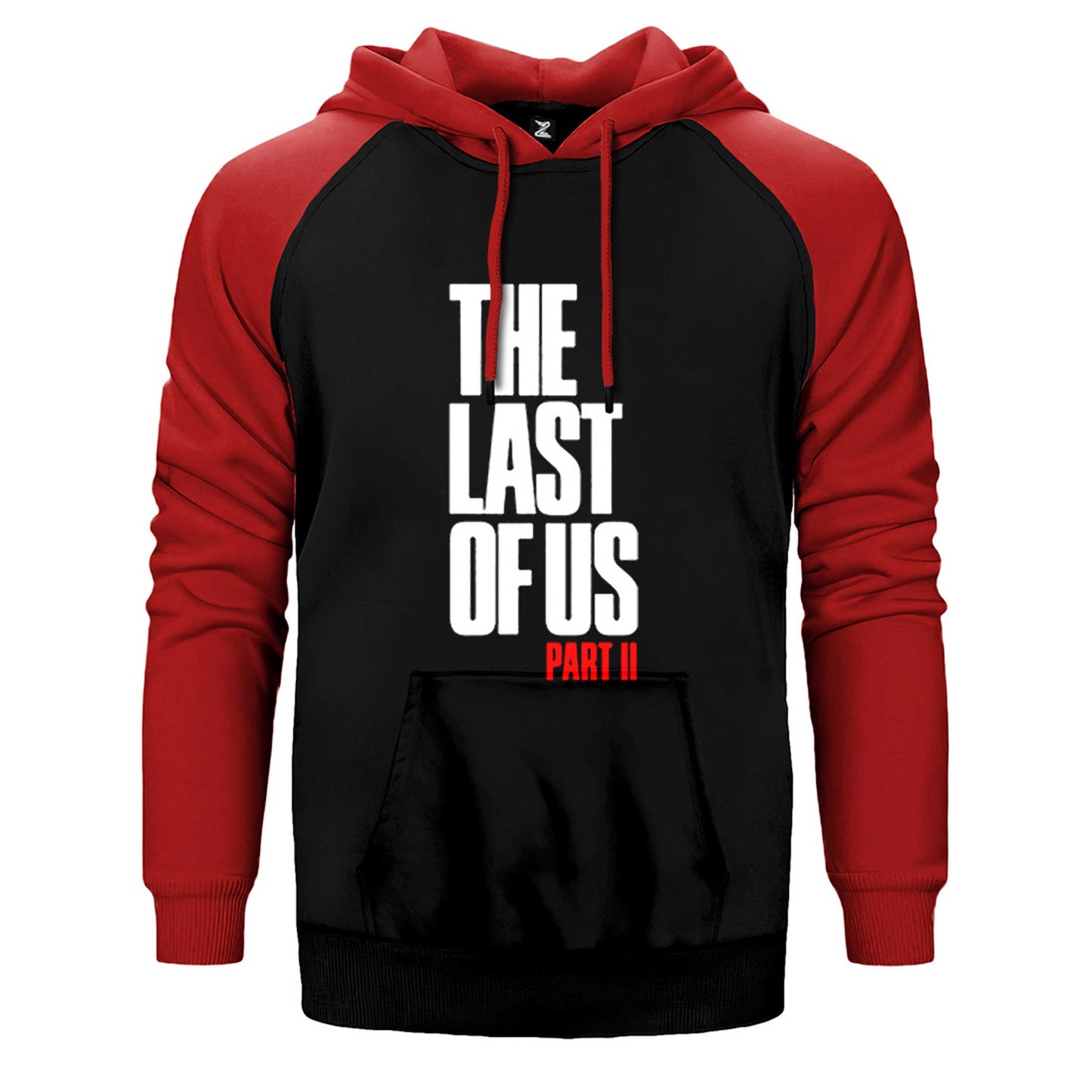 The Last Of Us Part 2 Yazı Çift Renk Reglan Kol Sweatshirt / Hoodie