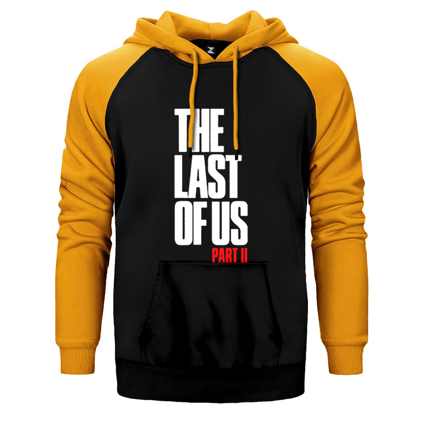 The Last Of Us Part 2 Yazı Çift Renk Reglan Kol Sweatshirt / Hoodie