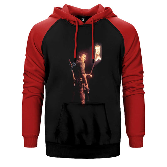 Uncharted 4 Nathan Drake Torch Çift Renk Reglan Kol Sweatshirt / Hoodie