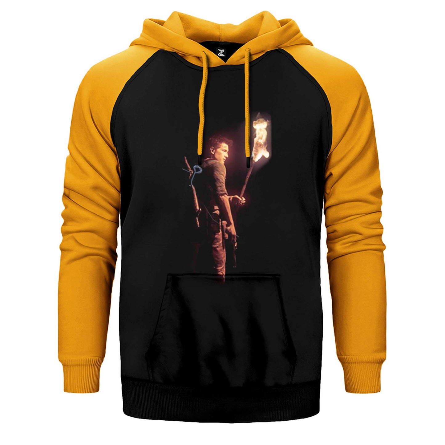 Uncharted 4 Nathan Drake Torch Çift Renk Reglan Kol Sweatshirt / Hoodie