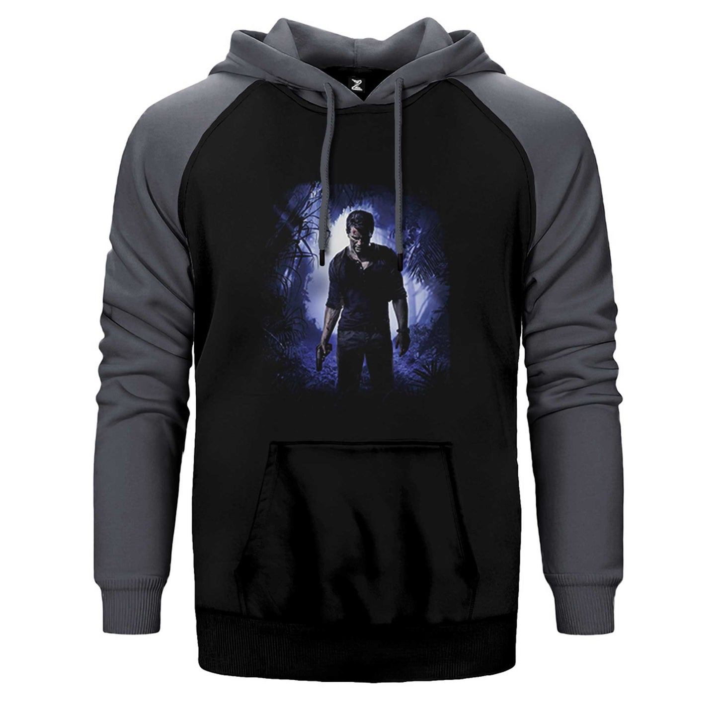 Uncharted 4 Nathan Drake Çift Renk Reglan Kol Sweatshirt / Hoodie