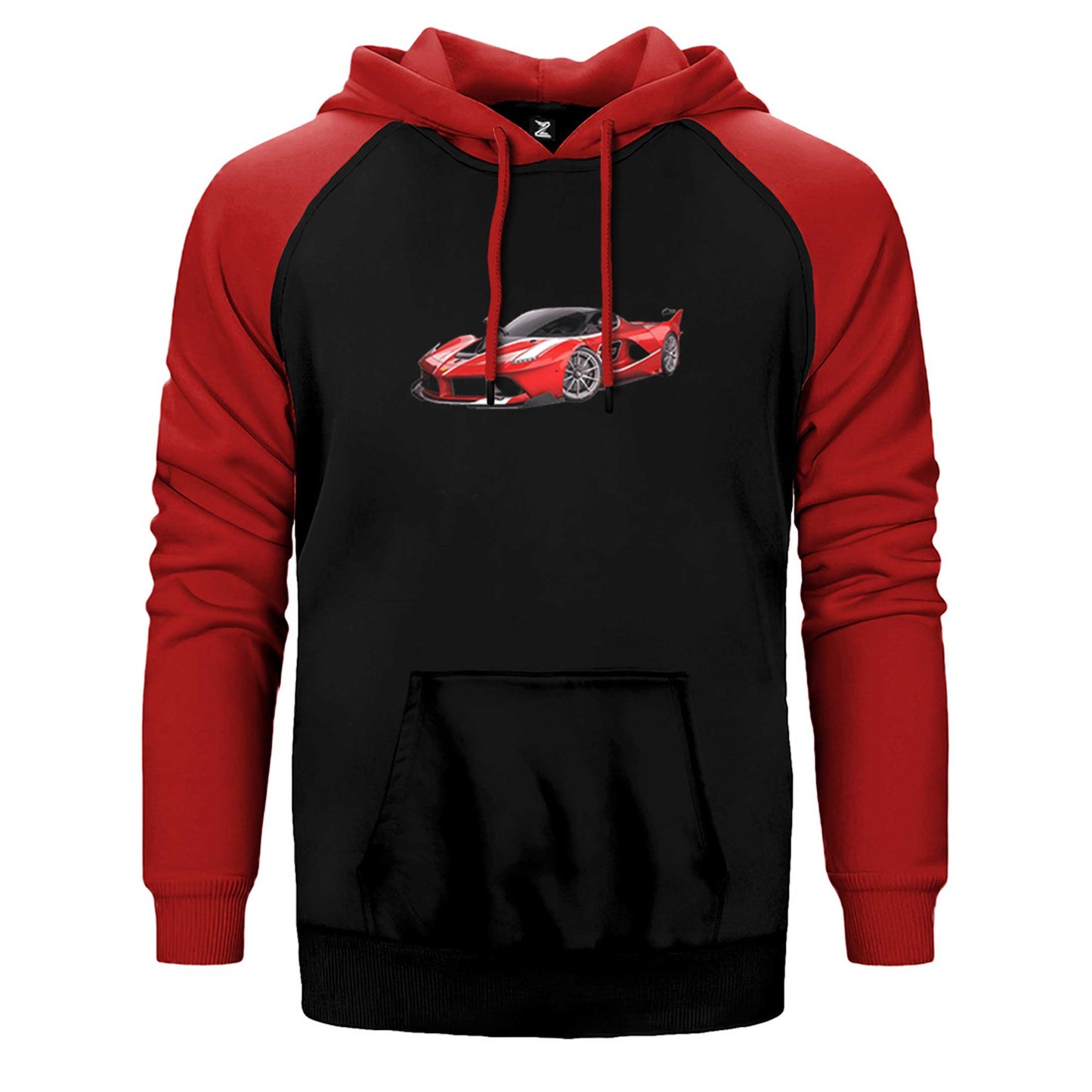 Asphalt 9 Legends Red Car Çift Renk Reglan Kol Sweatshirt / Hoodie