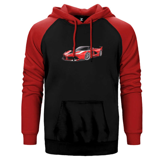 Asphalt 9 Legends Red Car Çift Renk Reglan Kol Sweatshirt / Hoodie