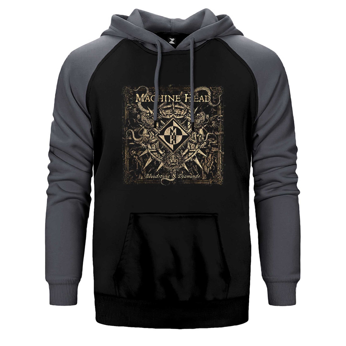 Machine Head Bloodstone Diamonds Çift Renk Reglan Kol Sweatshirt / Hoodie