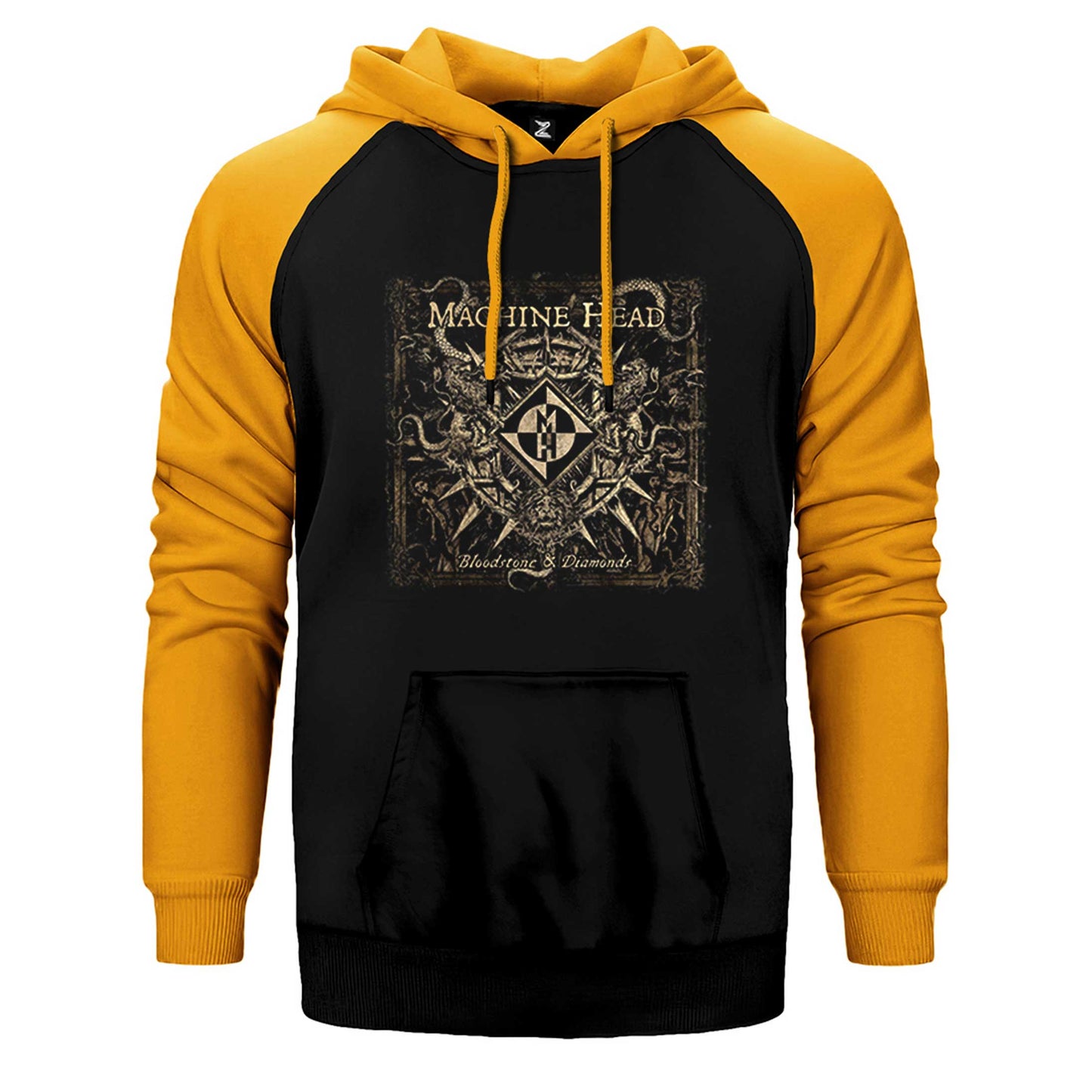 Machine Head Bloodstone Diamonds Çift Renk Reglan Kol Sweatshirt / Hoodie