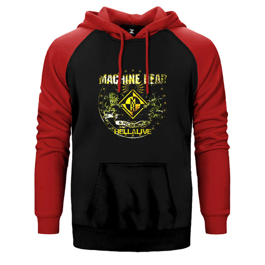 Machine Head Hellalive Çift Renk Reglan Kol Sweatshirt / Hoodie