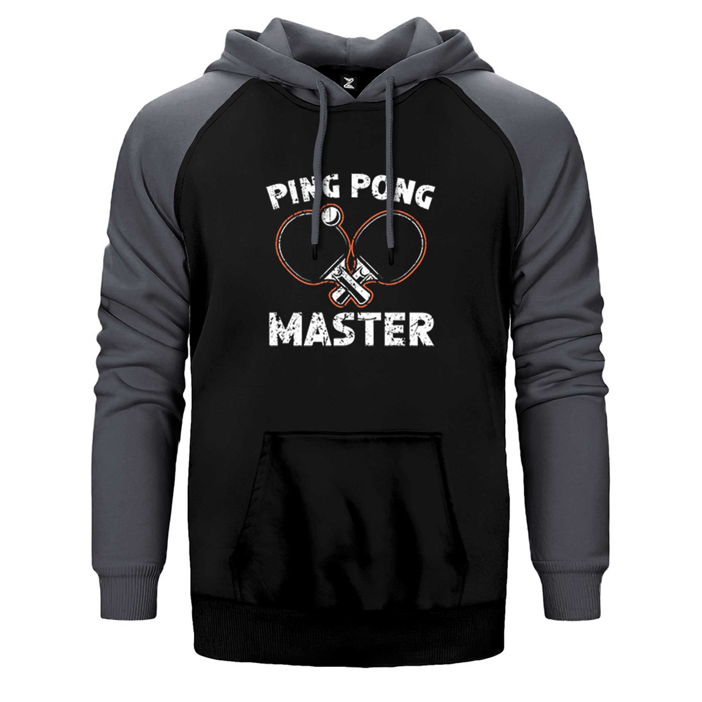 Ping Pong Player Çift Renk Reglan Kol Sweatshirt / Hoodie