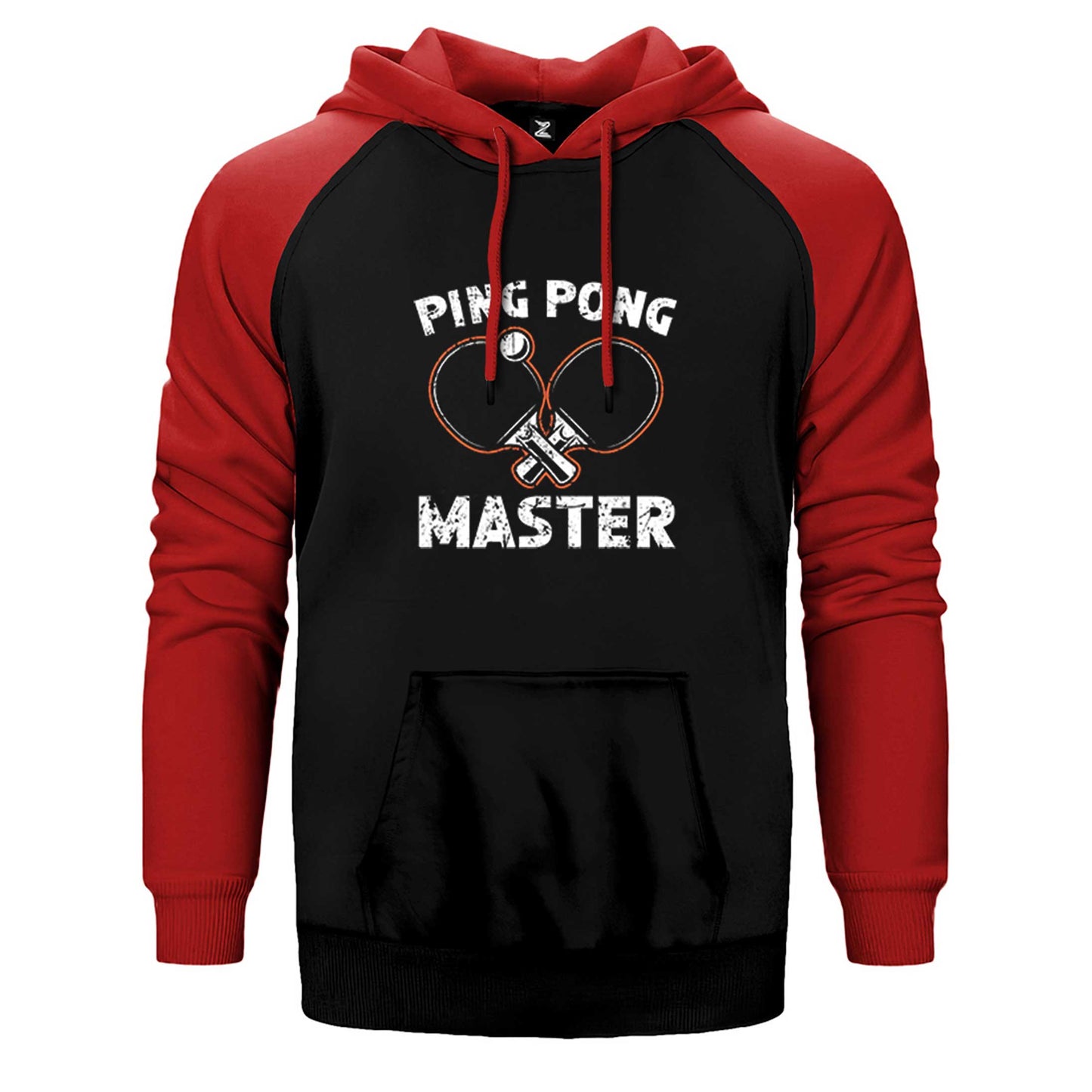 Ping Pong Player Çift Renk Reglan Kol Sweatshirt / Hoodie