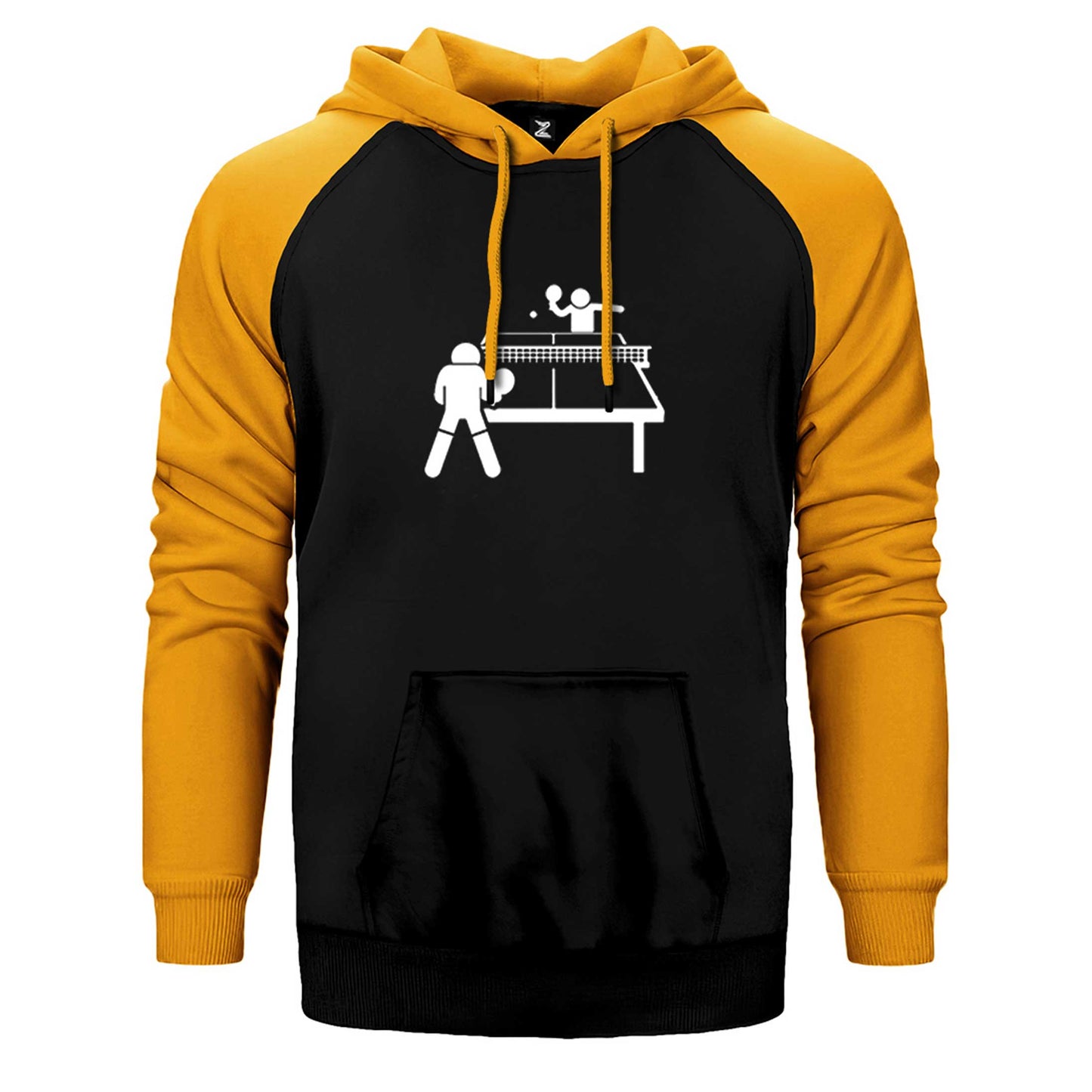 Ping Pong Table Tennis Round Çift Renk Reglan Kol Sweatshirt / Hoodie