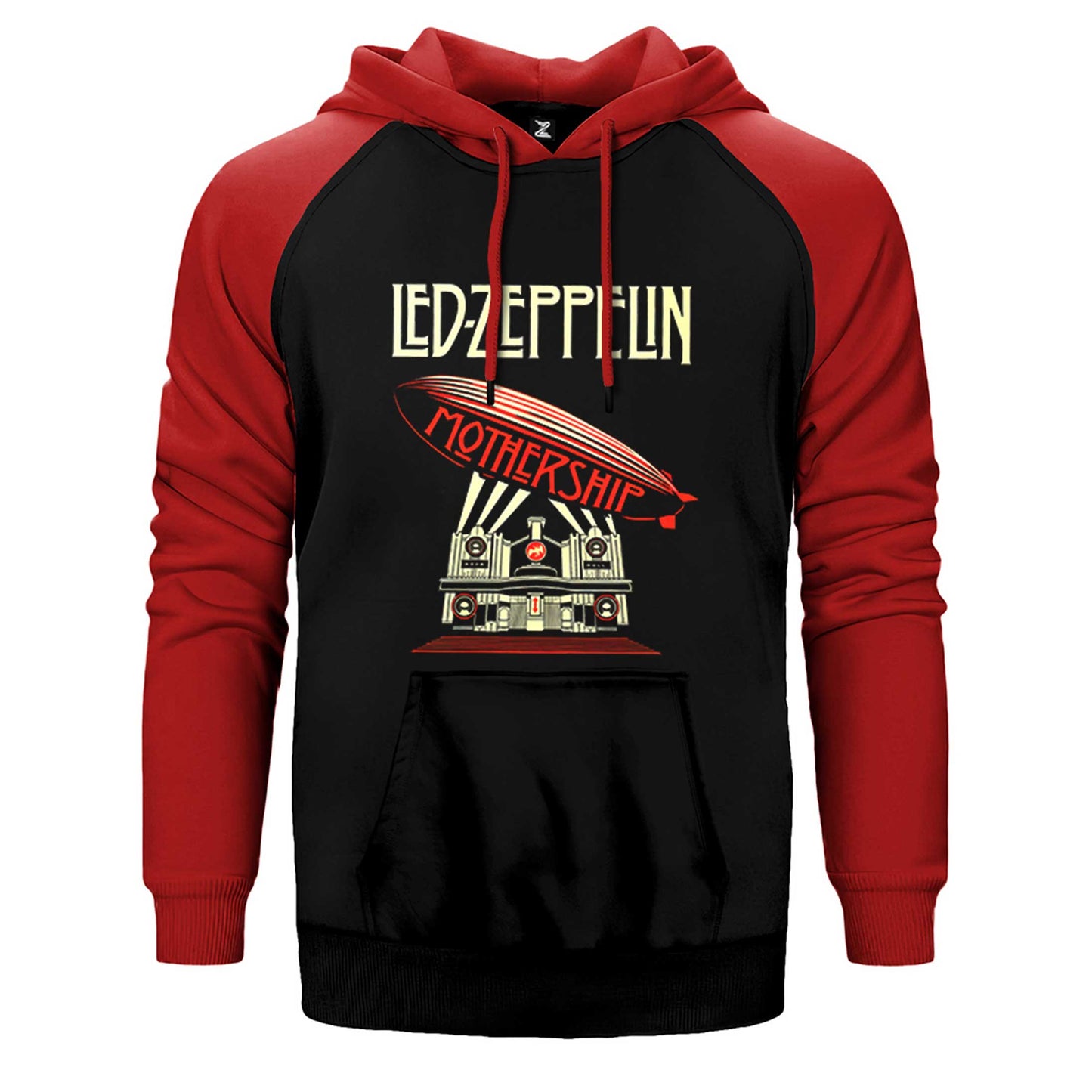 Led Zeppelin Mothership Çift Renk Reglan Kol Sweatshirt / Hoodie