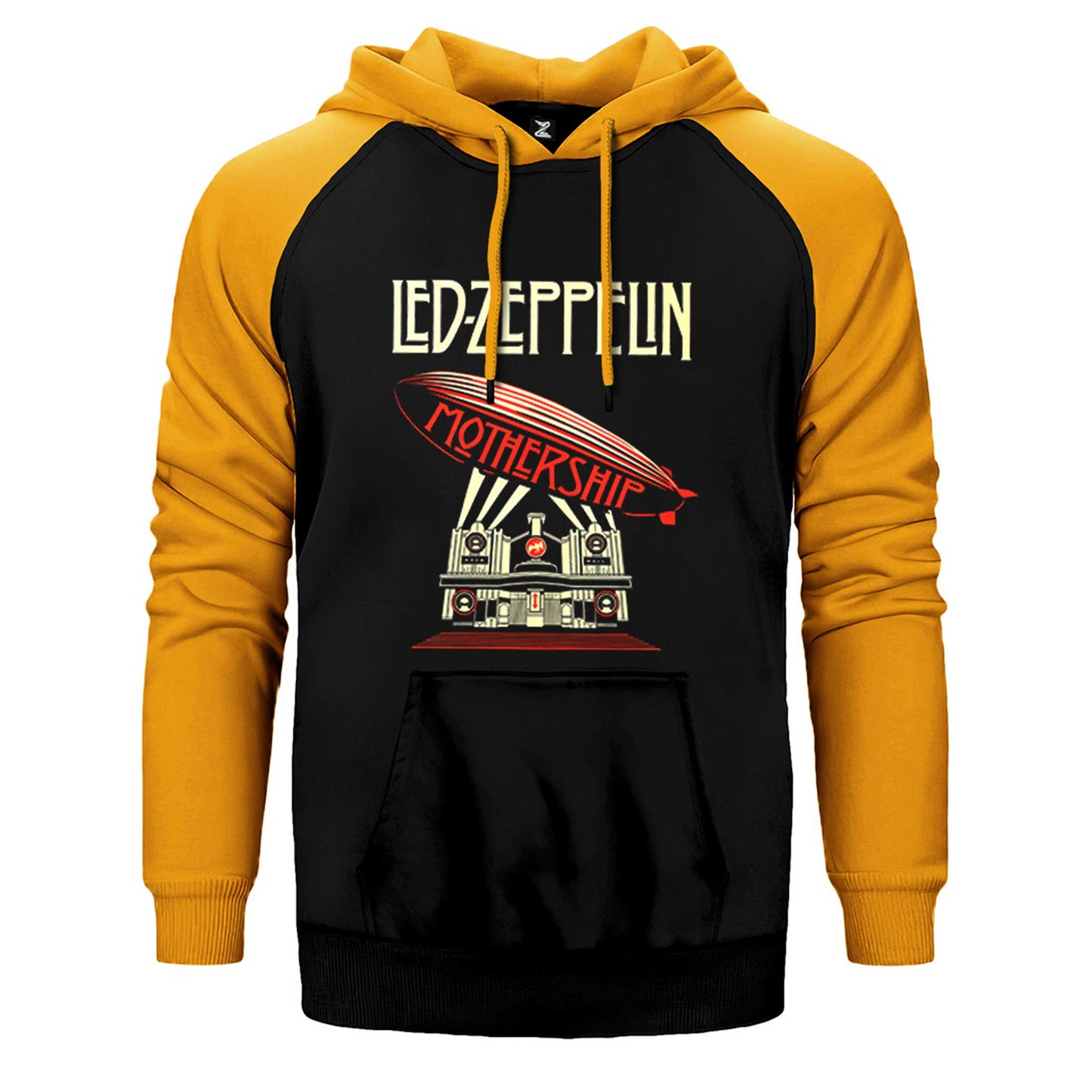 Led Zeppelin Mothership Çift Renk Reglan Kol Sweatshirt / Hoodie