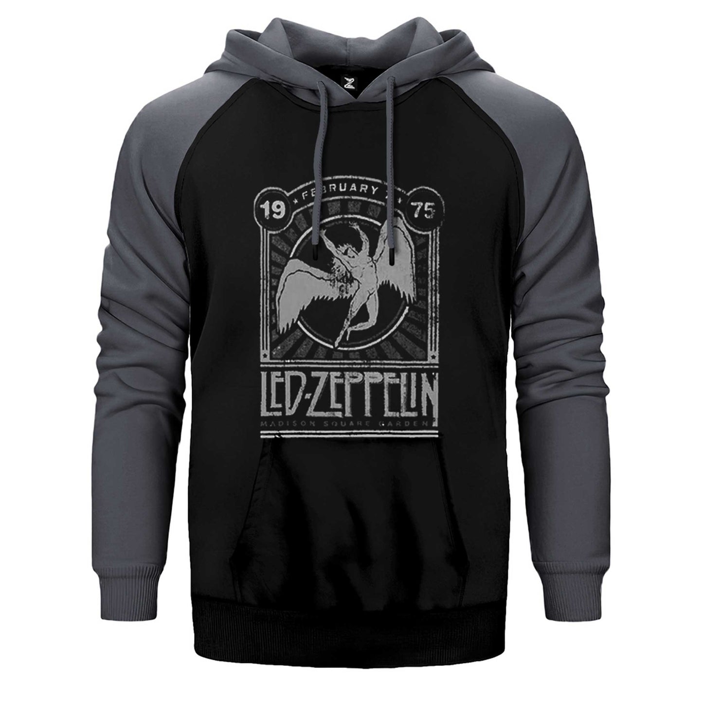 Led Zeppelin 1975 Çift Renk Reglan Kol Sweatshirt / Hoodie