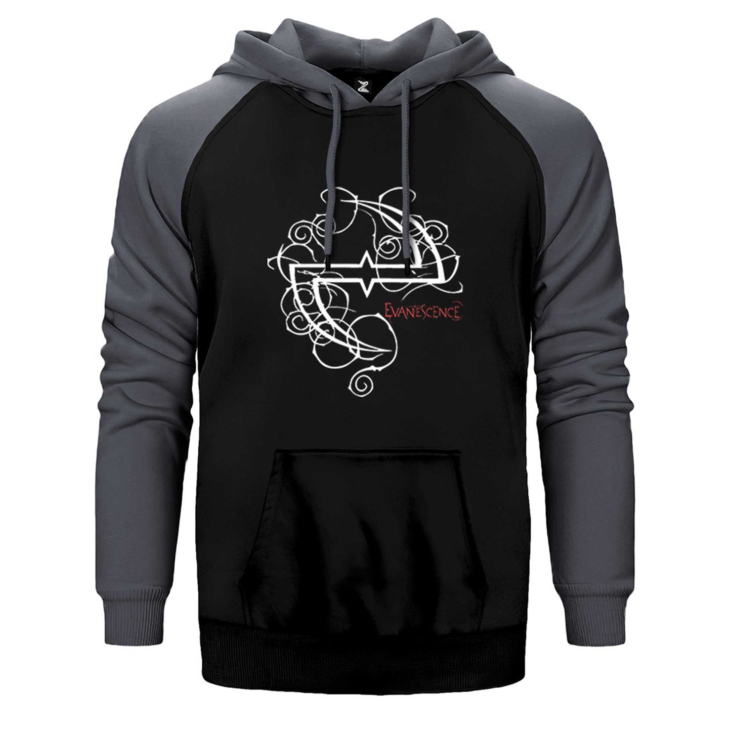 Evanescence Logo Çift Renk Reglan Kol Sweatshirt / Hoodie
