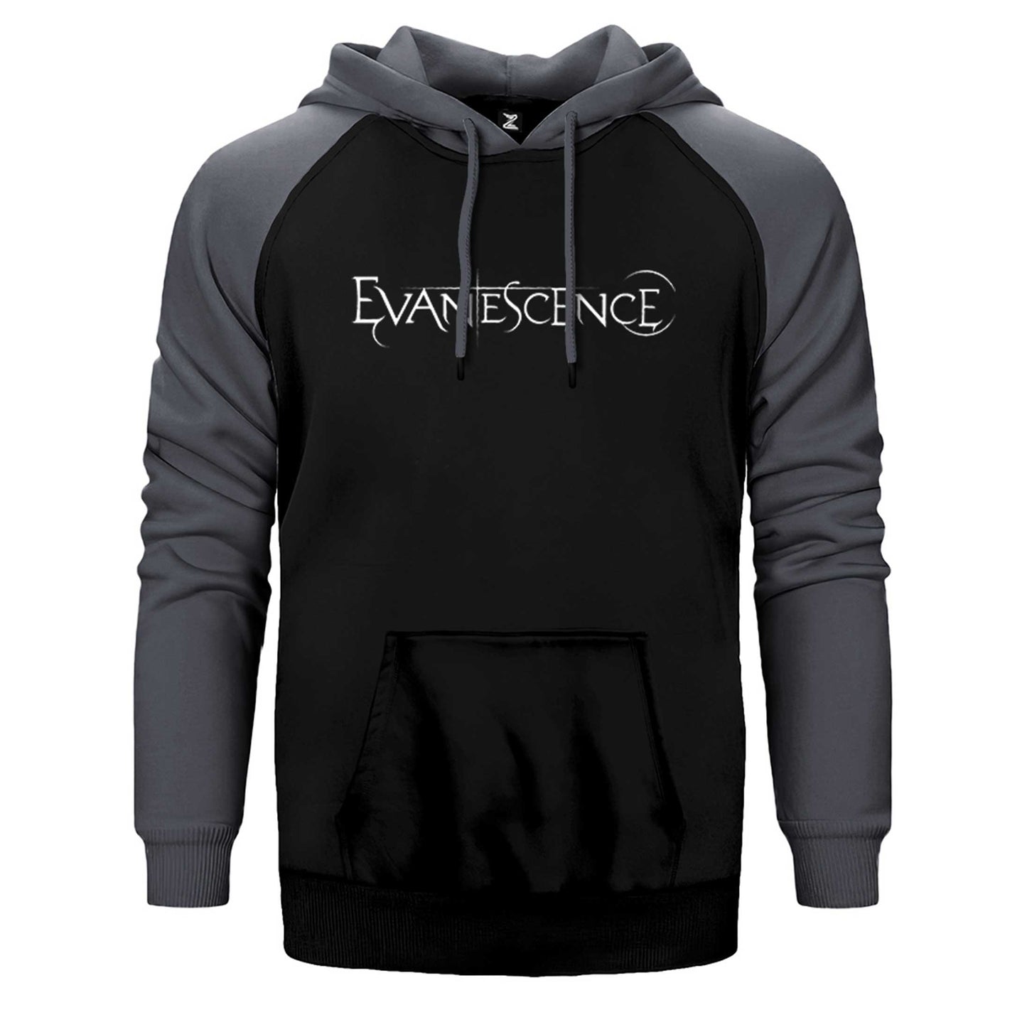 Evanescence Yazı Çift Renk Reglan Kol Sweatshirt / Hoodie
