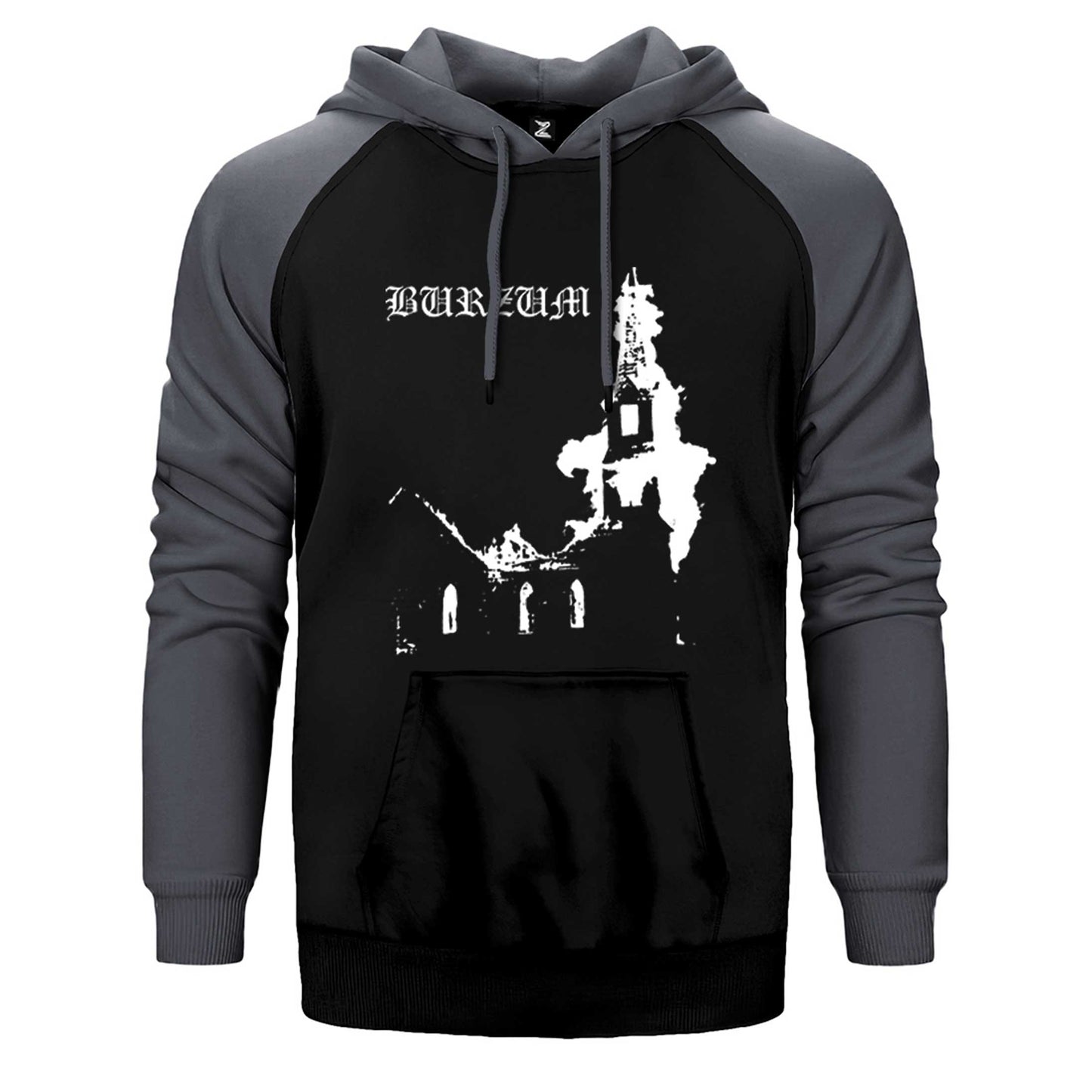 Burzum Burn Church Çift Renk Reglan Kol Sweatshirt / Hoodie