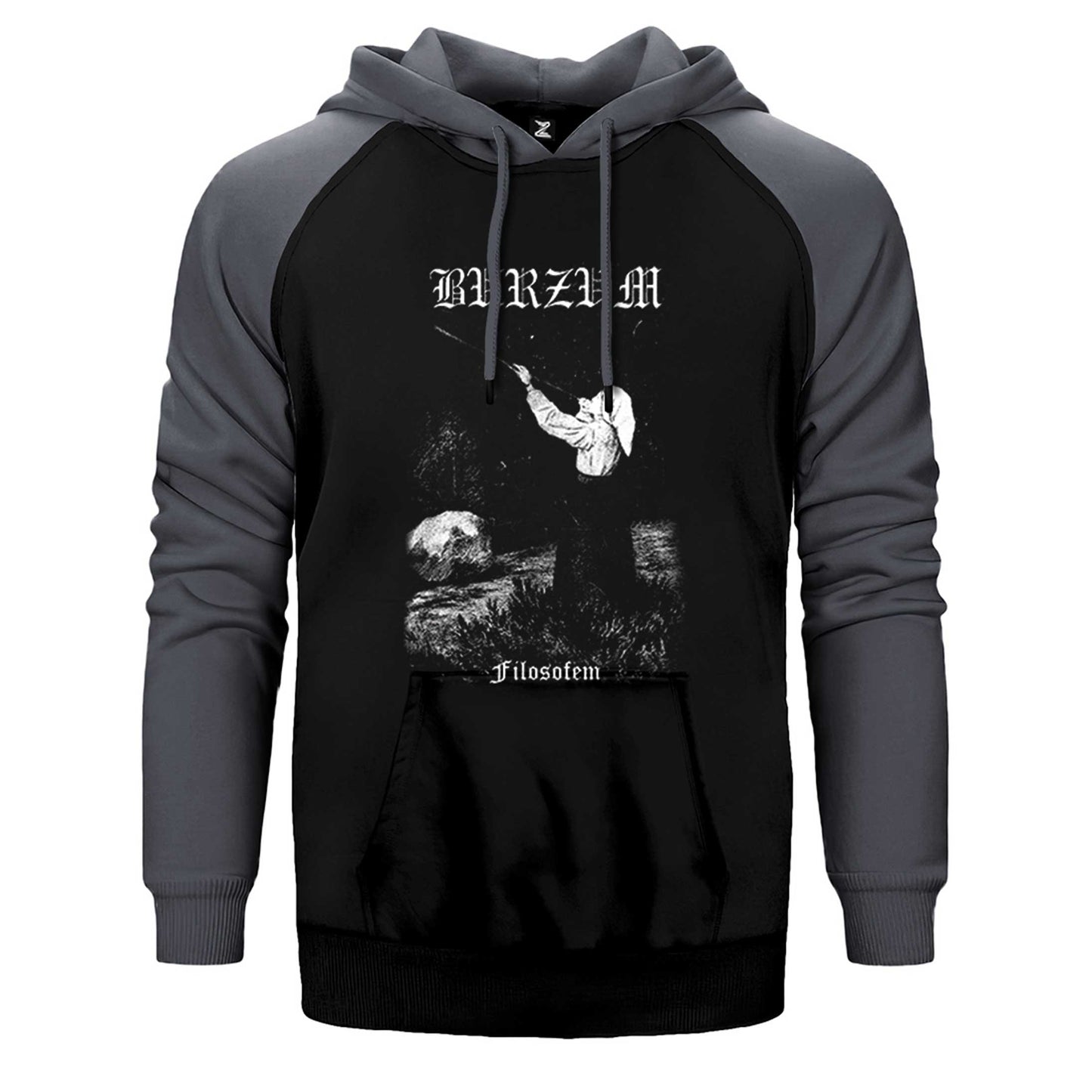 Burzum Filosofem Çift Renk Reglan Kol Sweatshirt / Hoodie